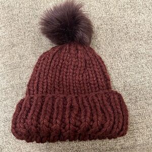 Winter knit hat with Pom Pom
